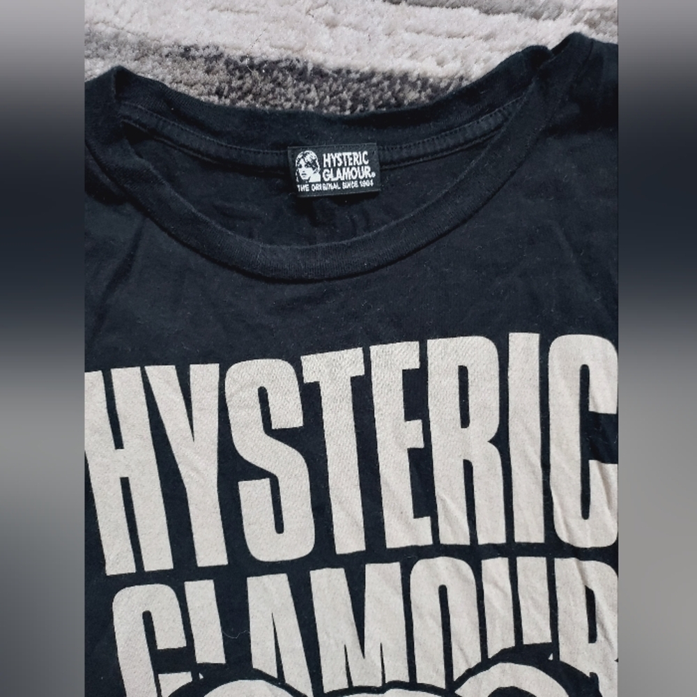 Hysteric Glamour Black Long Sleeve Tee top dress with Graphic Print - Picture 5 of 11